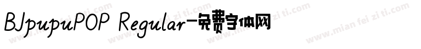 BJpupuPOP Regular字体转换